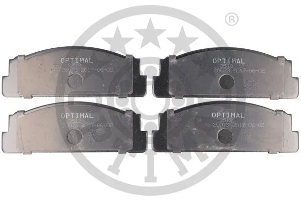 Brake Pad Set, disc brake (3512)