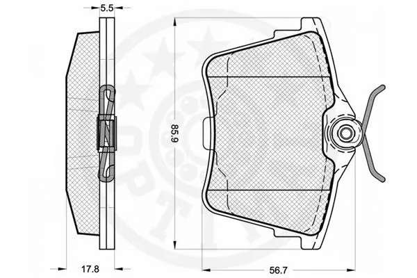 Brake Pad Set, disc brake