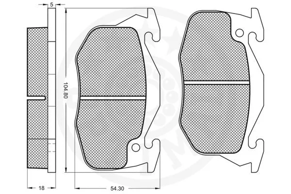 Brake Pad Set, disc brake