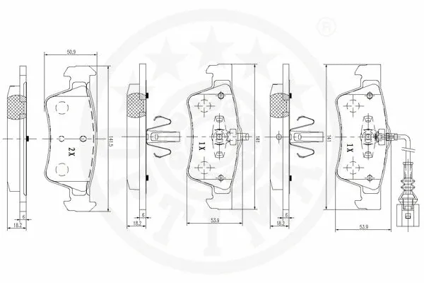 Brake Pad Set, disc brake