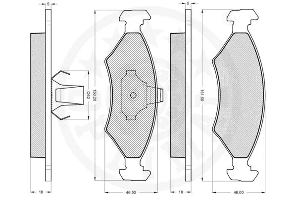 Brake Pad Set, disc brake