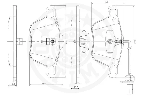 Brake Pad Set, disc brake