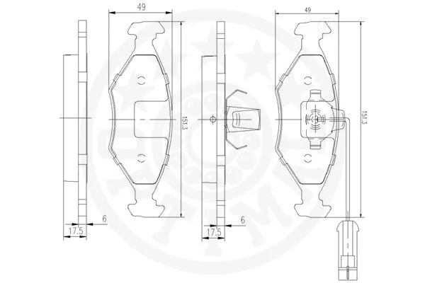 Brake Pad Set, disc brake
