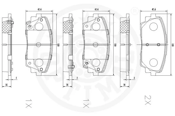 Brake Pad Set, disc brake