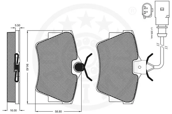 Brake Pad Set, disc brake