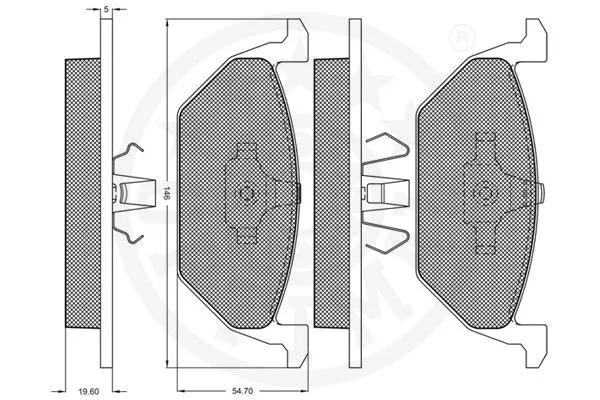 Brake Pad Set, disc brake