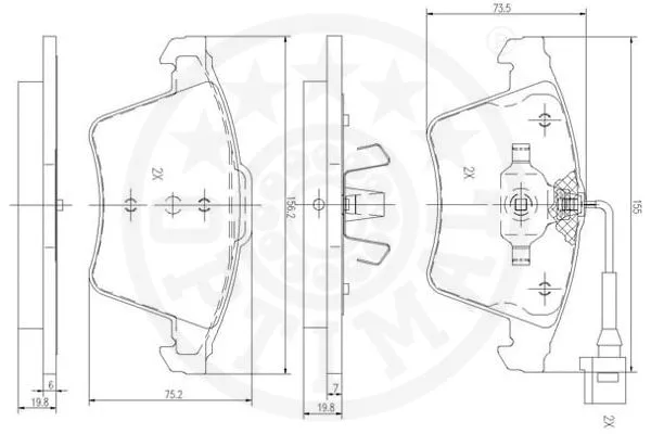 Brake Pad Set, disc brake