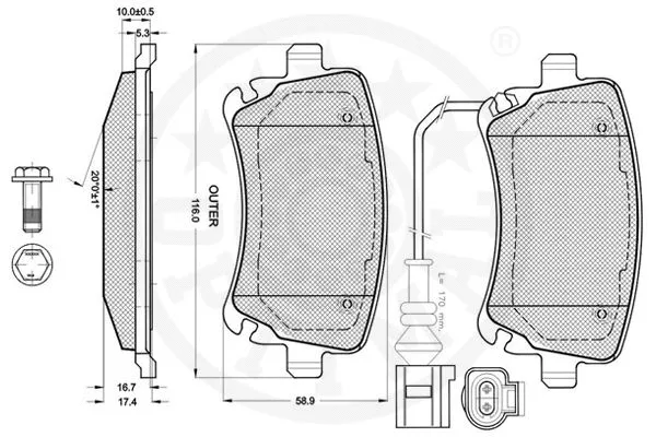 Brake Pad Set, disc brake