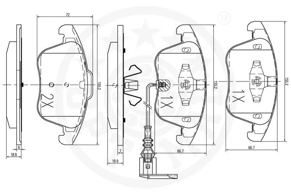 Brake Pad Set, disc brake