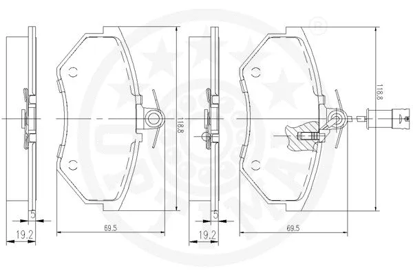 Brake Pad Set, disc brake