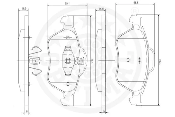 Brake Pad Set, disc brake