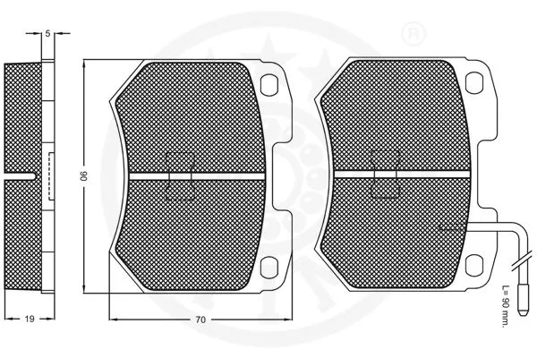 Brake Pad Set, disc brake