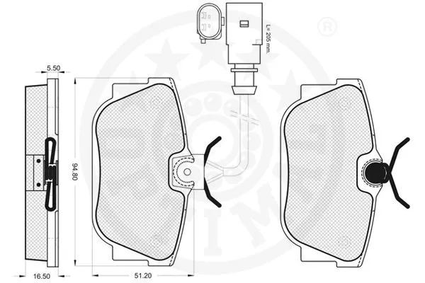 Brake Pad Set, disc brake