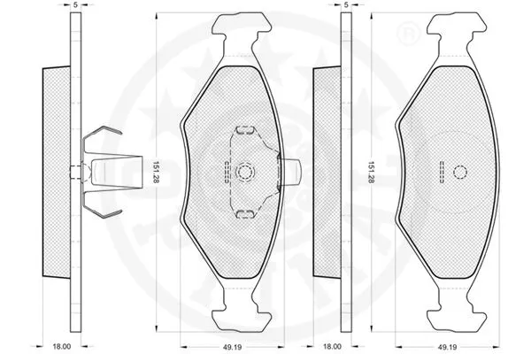 Brake Pad Set, disc brake