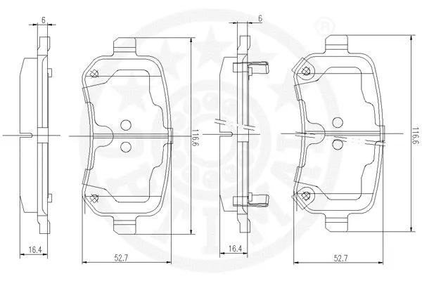 Brake Pad Set, disc brake