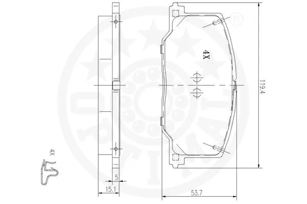 Brake Pad Set, disc brake