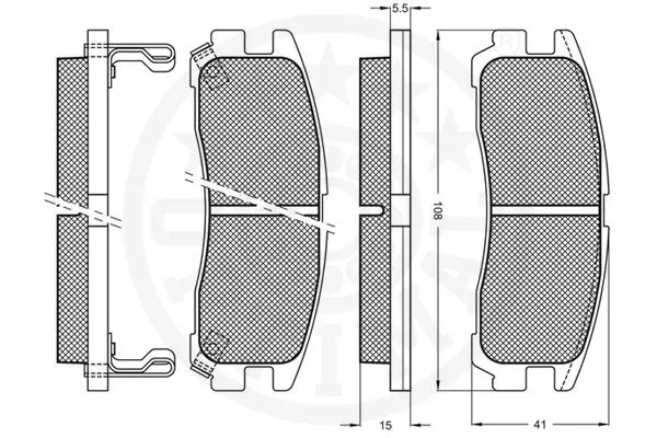 Brake Pad Set, disc brake