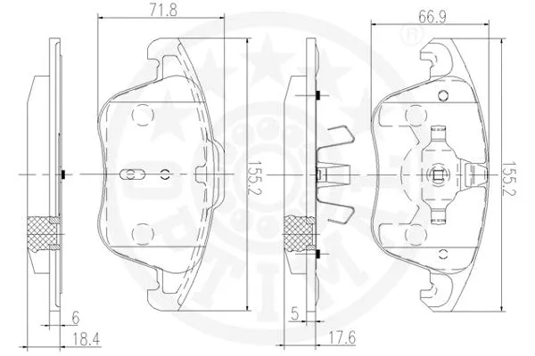 Brake Pad Set, disc brake