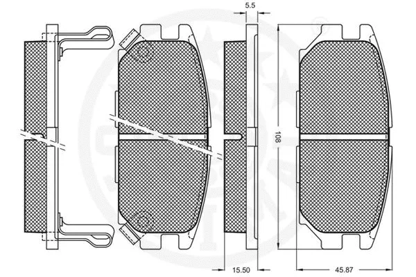 Brake Pad Set, disc brake
