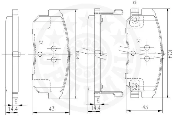 Brake Pad Set, disc brake