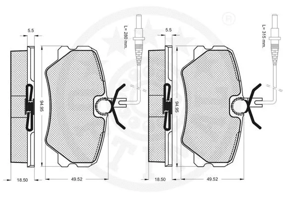 Brake Pad Set, disc brake