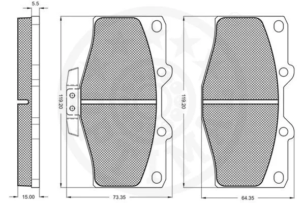 Brake Pad Set, disc brake