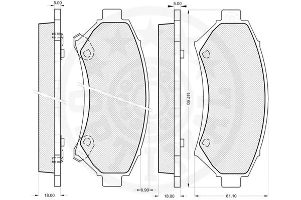 Brake Pad Set, disc brake