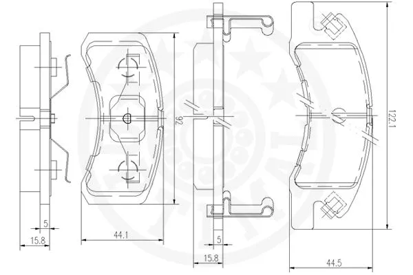 Brake Pad Set, disc brake