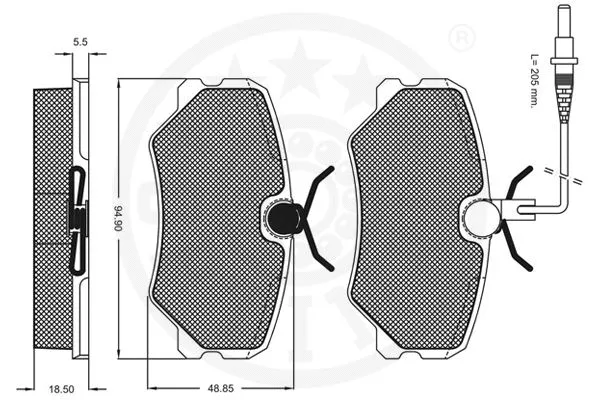 Brake Pad Set, disc brake