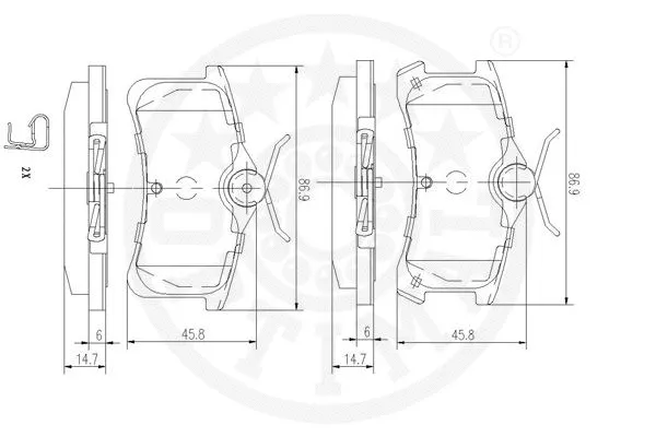 Brake Pad Set, disc brake