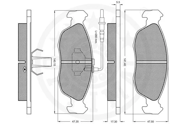 Brake Pad Set, disc brake