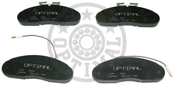 Brake Pad Set, disc brake (9647)
