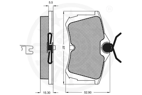 Brake Pad Set, disc brake