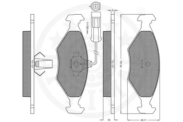 Brake Pad Set, disc brake