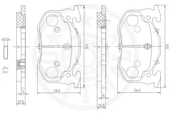 Brake Pad Set, disc brake