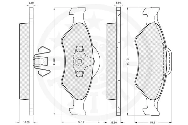 Brake Pad Set, disc brake