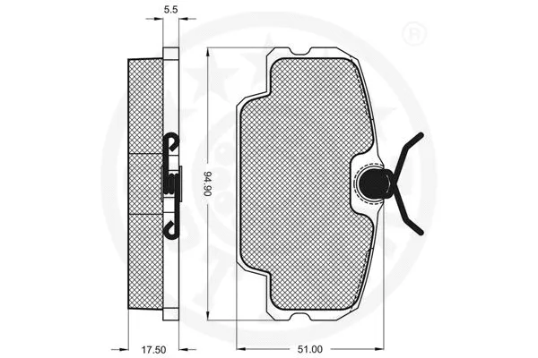 Brake Pad Set, disc brake