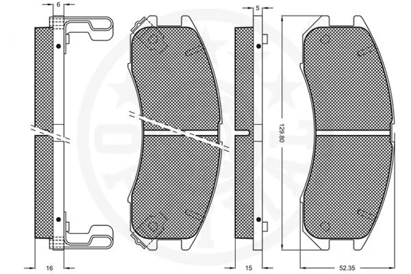 Brake Pad Set, disc brake