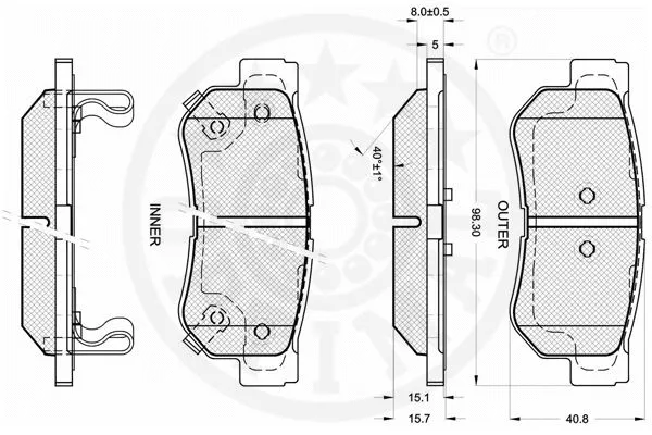 Brake Pad Set, disc brake