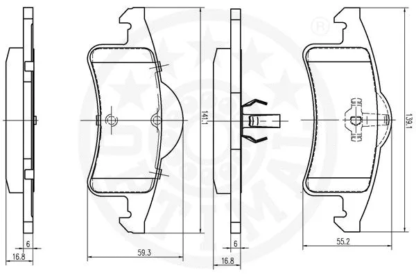 Brake Pad Set, disc brake