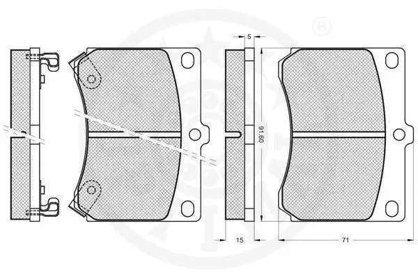Brake Pad Set, disc brake
