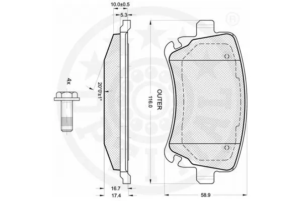 Brake Pad Set, disc brake