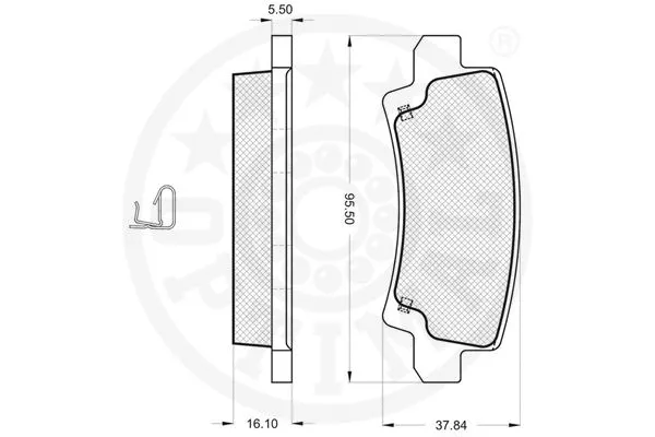 Brake Pad Set, disc brake