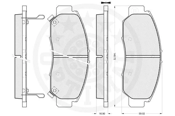 Brake Pad Set, disc brake