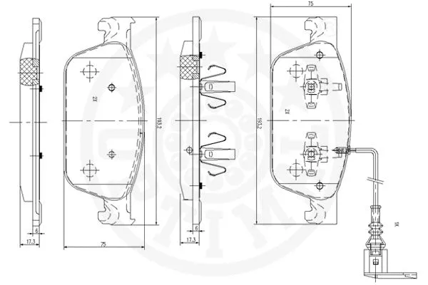 Brake Pad Set, disc brake