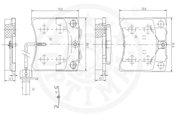 Brake Pad Set, disc brake