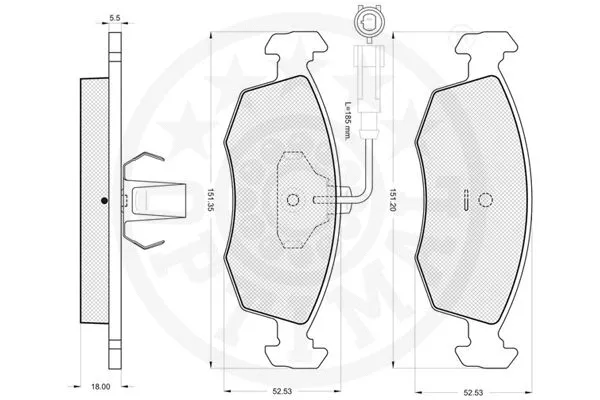 Brake Pad Set, disc brake
