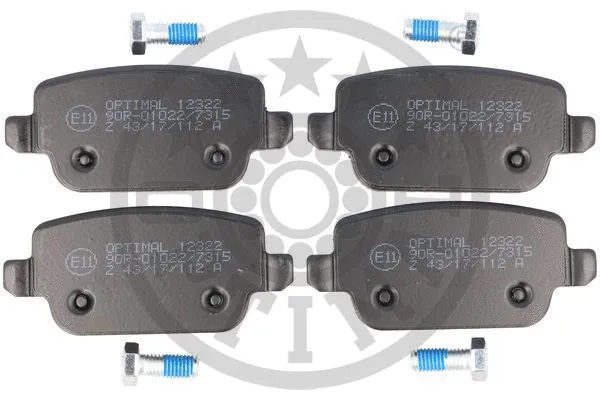 Brake Pad Set, disc brake (BP-12322)