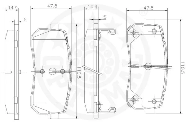 Brake Pad Set, disc brake
