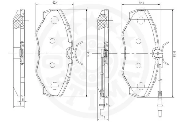 Brake Pad Set, disc brake